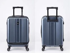 New Storm Carry-on Luggage - TSA Combination Lock - Spinner Goodyear Wheels – Carry-on Front Laptop Compartment - YKK Zipper - Integrated USB Charging Hub - Blue 17 New Storm Carry-on Luggage - TSA Combination Lock - Spinner Goodyear Wheels – Carry-on Front Laptop Compartment - YKK Zipper - Integrated USB Charging Hub - Blue -Samsonite Shop 41h2qyqr ZL