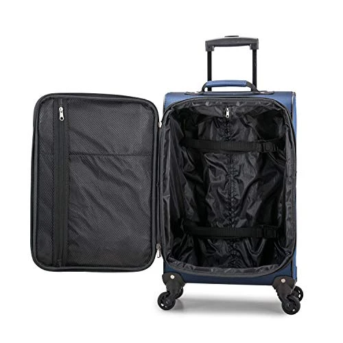 U.S. Traveler Aviron Bay Expandable Softside Luggage With Spinner Wheels, Navy, Carry-on 23-Inch 8 U.S. Traveler Aviron Bay Expandable Softside Luggage With Spinner Wheels, Navy, Carry-on 23-Inch - Image 6