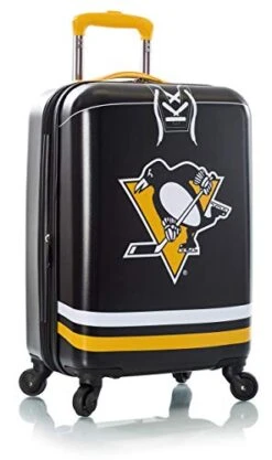 Heys America NHL Officially Licensed Wheeled Luggage (Pittsburg Penguins, 21-Inch)