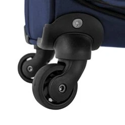 U.S. Traveler Anzio Softside Expandable Spinner Luggage, Navy, Carry-on 22-Inch -Samsonite Shop 41hrAqlSiHL