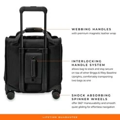 Briggs & Riley Cabin Spinner, Black 22 Briggs & Riley Cabin Spinner, Black -Samsonite Shop 41i7F4xCP3L
