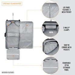 Briggs & Riley Baseline-Softside Wardrobe Spinner Luggage, Black, One Size 12 Briggs & Riley Baseline-Softside Wardrobe Spinner Luggage, Black, One Size -Samsonite Shop 41iHim1g99L