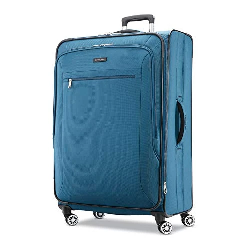 Samsonite Ascella X Softside Expandable Luggage With Spinner Wheels, Teal, Checked-Large 29-Inch 3 Samsonite Ascella X Softside Expandable Luggage With Spinner Wheels, Teal, Checked-Large 29-Inch