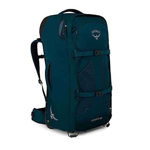 Osprey Farpoint 65 Men's Wheeled Luggage, Petrol Blue 3 Osprey Farpoint 65 Men's Wheeled Luggage, Petrol Blue
