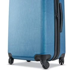 American Tourister Stratum XLT Expandable Hardside Luggage With Spinner Wheels, Blue Spruce, Checked-Medium 25-Inch -Samsonite Shop 41jF9pVSQVL 8cecfc0d 309c 4839 a25f f2970119aad7