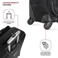 SwissGear Sion Softside Expandable Roller Luggage, Black, 3-Piece Set (21/25/29) 19 SwissGear Sion Softside Expandable Roller Luggage, Black, 3-Piece Set (21/25/29) -Samsonite Shop 41jn9JgTm4L