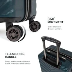 Kenneth Cole Reaction Women's Madison Square Hardside Chevron Expandable Luggage, Emerald, 20-Inch Carry On -Samsonite Shop 41kSDxMWcHL