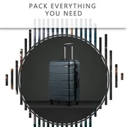 Coolife Luggage Expandable 3 Piece Sets PC+ABS Spinner Suitcase 20 Inch 24 Inch 28 Inch (Teal New) -Samsonite Shop 41kbADngoqL 99709414 6ba1 41a7 9c51 5d066c985a3f