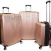 Karriage-Mate Hardside Jumbo Size Luggage With Spinner Wheels, TSA Lock, USB Port (Rose Gold) 1 Karriage-Mate Hardside Jumbo Size Luggage With Spinner Wheels, TSA Lock, USB Port (Rose Gold) -Samsonite Shop 41ktquT0kEL