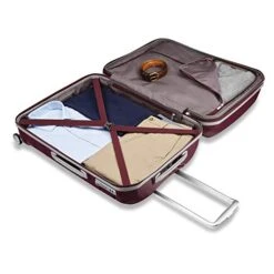 Samsonite Freeform Hardside Expandable With Double Spinner Wheels, Merlot, Checked-Medium 24-Inch -Samsonite Shop 41m3a898RYL