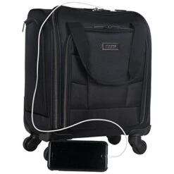 Kenneth Cole Reaction Rugged Roamer 18" Lightweight 4-Wheel Spinner 14.1" Laptop & Tablet Business Underseater Carry-On, Black -Samsonite Shop 41nNA3jciuL b76ce2ae bacc 450a 8dac f880d15684b4