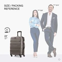 Samsonite Omni PC Hardside Expandable Luggage With Spinner Wheels, Silver, Checked-Medium 24-Inch 17 Samsonite Omni PC Hardside Expandable Luggage With Spinner Wheels, Silver, Checked-Medium 24-Inch -Samsonite Shop 41nXjMZaY2L