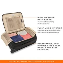 Briggs & Riley Global 2-Wheel Carry-On Duffle, Black -Samsonite Shop 41nn DoPu0L