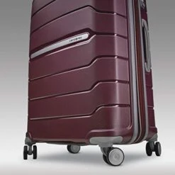 Samsonite Freeform Hardside Expandable With Double Spinner Wheels, Merlot, Checked-Medium 24-Inch -Samsonite Shop 41no3hesEfL