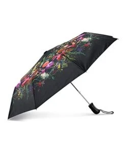 Elliott Lucca Black Autumn Botanica Sun Rain Wind Umbrella Floral By The Sak -Samsonite Shop 41nqDqErBcL