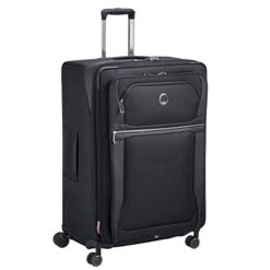 DELSEY Paris Executive Collection Softside Expandable Luggage With Spinner Wheels, Black, Checked-Large 29 Inch -Samsonite Shop 41oCb5jv5HL