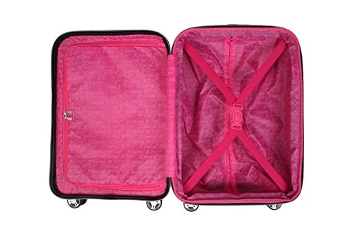 Betsey Johnson 26 Inch Checked Luggage Collection - Expandable Scratch Resistant (ABS + PC) Hardside Suitcase - Designer Lightweight Bag With 8-Rolling Spinner Wheels (26IN, Colada) 4 Betsey Johnson 26 Inch Checked Luggage Collection - Expandable Scratch Resistant (ABS + PC) Hardside Suitcase - Designer Lightweight Bag With 8-Rolling Spinner Wheels (26IN, Colada) - Image 2