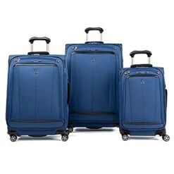 Travelpro Autopilot 2.0 Softside Expandable Spinner Luggage, Midnight Blue, 3-Piece Set, (21/25/29)