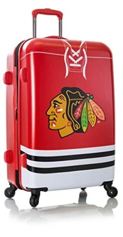 Heys America NHL Officially Licensed Wheeled Luggage (Chicago Blackhawks, 2PC Set (21/26-Inch)) -Samsonite Shop 41odmuLeEmL