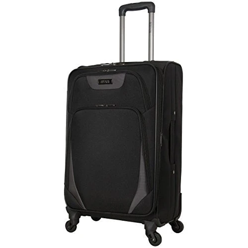 Kenneth Cole Reaction Going Places 24" 600d Polyester Expandable 4-Wheel Spinner Checked Luggage, Black 7 Kenneth Cole Reaction Going Places 24" 600d Polyester Expandable 4-Wheel Spinner Checked Luggage, Black - Image 5