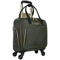 Kenneth Cole Reaction Women's Chelsea Luggage Chevron Softside 8-Wheel Spinner Expandable Suitcase Collection, Olive, 4 Underseater -Samsonite Shop 41rK fOFLtL