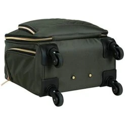 Kenneth Cole Reaction Women's Chelsea Luggage Chevron Softside 8-Wheel Spinner Expandable Suitcase Collection, Olive, 4 Underseater -Samsonite Shop 41s9wL JZqL