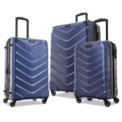 American Tourister Arrow Expandable Hardside Luggage, Navy, Checked-Medium 24-Inch 11 American Tourister Arrow Expandable Hardside Luggage, Navy, Checked-Medium 24-Inch -Samsonite Shop 41sbC 8kV L
