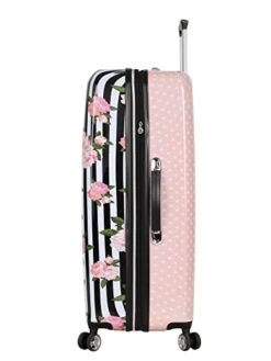 Betsey Johnson Designer Luggage Collection - Expandable 3 Piece Hardside Lightweight Spinner Suitcase Set - Travel Set Includes 20-Inch Carry On, 26 Inch And 30-Inch Checked Suitcase (Stripe Roses) 13 Betsey Johnson Designer Luggage Collection - Expandable 3 Piece Hardside Lightweight Spinner Suitcase Set - Travel Set Includes 20-Inch Carry On, 26 Inch And 30-Inch Checked Suitcase (Stripe Roses) -Samsonite Shop 41tEE6S3ZhL