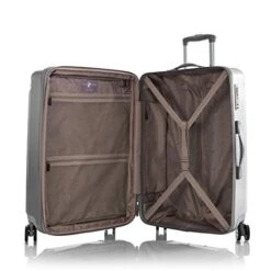 Heys America DuoTrak Spinner Luggage (Silver, 26") -Samsonite Shop 41vhvad8UFL