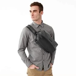 Briggs & Riley Delve Crossbody Sling Bag, Black -Samsonite Shop 41vtoqcqG3L