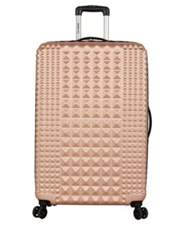 Steve Madden Luggage Set 3 Piece - Lightweight Hardside Suitcase Set - Includes 20 Inch Carry On, 24In/28In Checked Bag With 8-Wheel Rolling Spinner (Rose Gold, One Size) -Samsonite Shop 41wDlfUNRWL