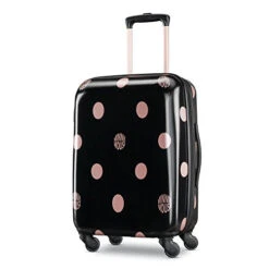American Tourister Disney Hardside Luggage With Spinner Wheels, Minnie Lux Dots, Carry-On 21-Inch