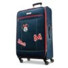 American Tourister Disney Softside Luggage With Spinner Wheels, Minnie Mouse Denim, Checked-Large 28-Inch
