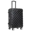 Kenneth Cole Reaction Diamond Tower Luggage Collection Lightweight Hardside Expandable 8-Wheel Spinner Travel Suitcase, Black, 24-Inch Checked -Samsonite Shop 41y6459wwMS