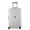 DELSEY Paris Securitime Expandable Luggage With Spinner Wheels, Silver, Checked-Medium 25 Inch