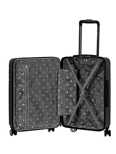 Rockland Pista Hardside Spinner Wheel Luggage Set, Black, 3-Piece (20/24/28) 4 Rockland Pista Hardside Spinner Wheel Luggage Set, Black, 3-Piece (20/24/28) - Image 2
