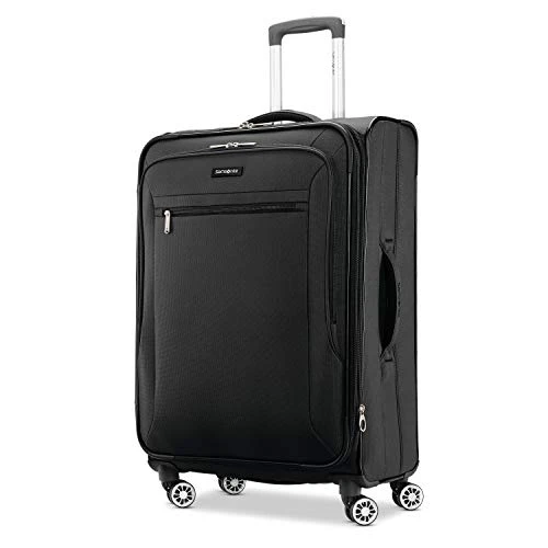 Samsonite Ascella X Softside Expandable Luggage With Spinner Wheels, Black, Checked-Medium 25-Inch 3 Samsonite Ascella X Softside Expandable Luggage With Spinner Wheels, Black, Checked-Medium 25-Inch
