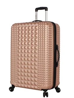 Steve Madden Luggage Set 3 Piece - Lightweight Hardside Suitcase Set - Includes 20 Inch Carry On, 24In/28In Checked Bag With 8-Wheel Rolling Spinner (Rose Gold, One Size) -Samsonite Shop 41zME2 f53L