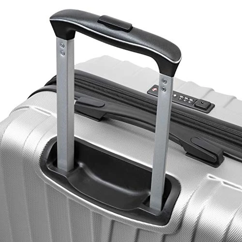 Skyway Epic Hardside 4-Wheel Luggage Spinner Collection (Silver, 28-Inch) 10 Skyway Epic Hardside 4-Wheel Luggage Spinner Collection (Silver, 28-Inch) - Image 8