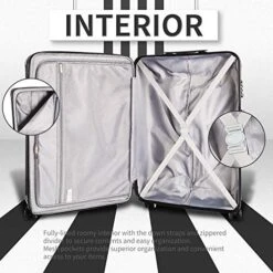 COOLIFE Luggage Expandable Suitcase PC+ABS 3 Piece Set With TSA Lock Spinner Carry On 20in24in28in (Sliver, 3 Piece Set) -Samsonite Shop 5117t8YAP0L bd097c37 1e7a 4752 b5c9 1347585ec782