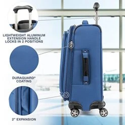 Travelpro Autopilot 2.0 Softside Expandable Spinner Luggage, Midnight Blue, 3-Piece Set, (21/25/29) -Samsonite Shop 511CSTxcNMS