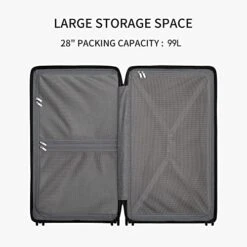 LEVEL8 Trunk Luggage, 28 Inch Luggage With Spinner Wheels, Luminous Textured 28 Inch Checked Large Luggage, Lightweight PC With TSA Lock - 28 Inch, Black 13 LEVEL8 Trunk Luggage, 28 Inch Luggage With Spinner Wheels, Luminous Textured 28 Inch Checked Large Luggage, Lightweight PC With TSA Lock - 28 Inch, Black -Samsonite Shop 5126RY3qKPL
