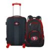 Denco NFL San Francisco 49ers 2-Piece Luggage Set , BLACK, 21" -Samsonite Shop 514IOxPU93L