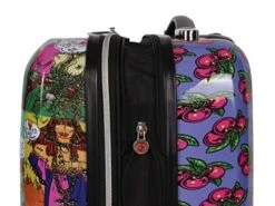 Betsey Johnson 30 Inch Checked Luggage Collection - Expandable Scratch Resistant (ABS + PC) Hardside Suitcase - Designer Lightweight Bag With 8-Rolling Spinner Wheels (Girls Print) 12 Betsey Johnson 30 Inch Checked Luggage Collection - Expandable Scratch Resistant (ABS + PC) Hardside Suitcase - Designer Lightweight Bag With 8-Rolling Spinner Wheels (Girls Print) -Samsonite Shop 514rmMz5HUL