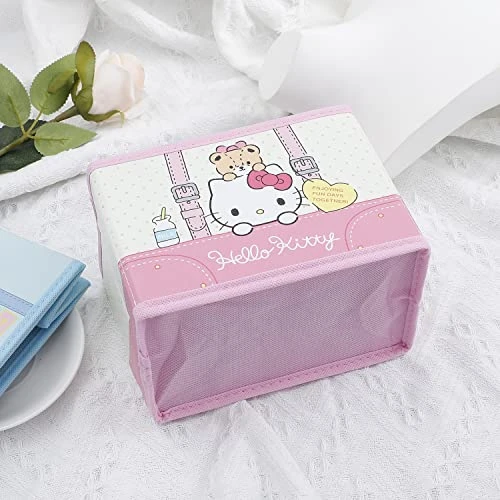 Kitty Makeup Bag Kitty Cat Cosmetic Bag Portable Travel Cosmetics Storage Case Gift For Girls Women(MUB Kitty A) 8 Kitty Makeup Bag Kitty Cat Cosmetic Bag Portable Travel Cosmetics Storage Case Gift For Girls Women(MUB Kitty A) - Image 6