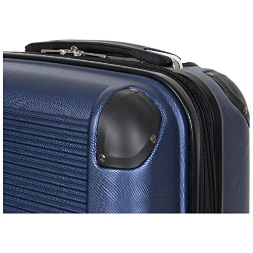 Ben Sherman 181037 Norwich Collection Lightweight Hardside PET Expandable 8-Wheel Spinner Luggage, Indigo, 28-Inch Checked 6 Ben Sherman 181037 Norwich Collection Lightweight Hardside PET Expandable 8-Wheel Spinner Luggage, Indigo, 28-Inch Checked - Image 4