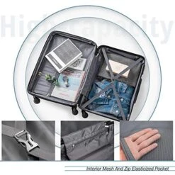 Merax Luggage Set With TSA Lock, All Expandable 3 Piece Hardshell Lightweight Suitcase Set 20inch 24inch 28inch (Blue) -Samsonite Shop 5166YdB4mTL c645d47b 91cc 4e0b b8fc ec4ecb4f39be