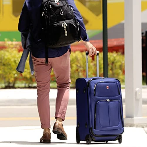 SwissGear Sion Softside Expandable Roller Luggage, Black, 3-Piece Set (21/25/29) 6 SwissGear Sion Softside Expandable Roller Luggage, Black, 3-Piece Set (21/25/29) - Image 4