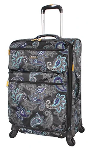 Lucas Designer Luggage Collection - 3 Piece Softside Expandable Ultra Lightweight Spinner Suitcase Set - Travel Set Includes 20 Inch Carry On, 24 Inch & 28 Inch Checked Suitcases (Diva) 9 Lucas Designer Luggage Collection - 3 Piece Softside Expandable Ultra Lightweight Spinner Suitcase Set - Travel Set Includes 20 Inch Carry On, 24 Inch & 28 Inch Checked Suitcases (Diva) - Image 7