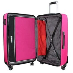 Cloe Checked Large 28 Inch Water-Resistant Luggage With 360º-spinner Wheels In Magenta Color -Samsonite Shop 516heFei uL